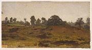 Rosa Bonheur View of a Field oil on canvas